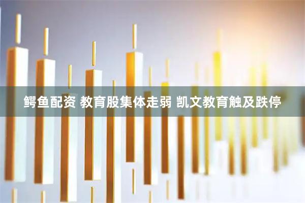 鳄鱼配资 教育股集体走弱 凯文教育触及跌停